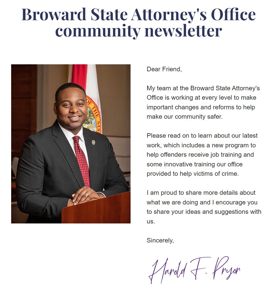 Broward State Attorney's Community Newsletter