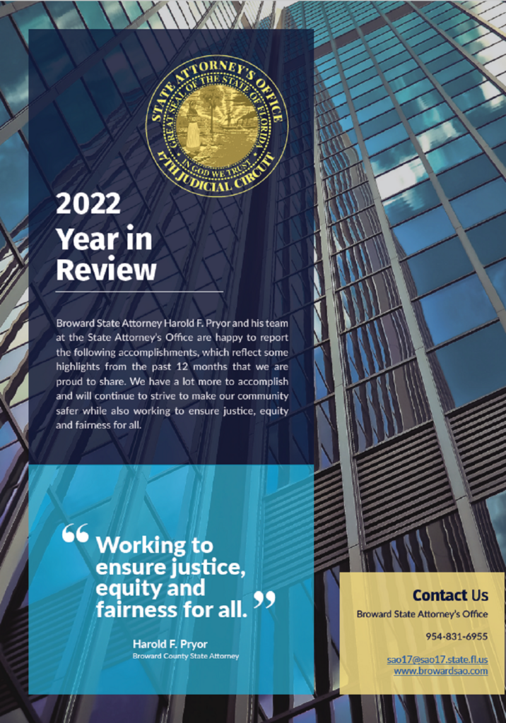 Broward State Attorneys Office Year In Review Report