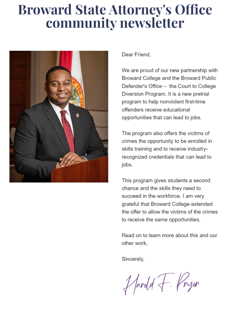 Broward State Attorney's Community Newsletter