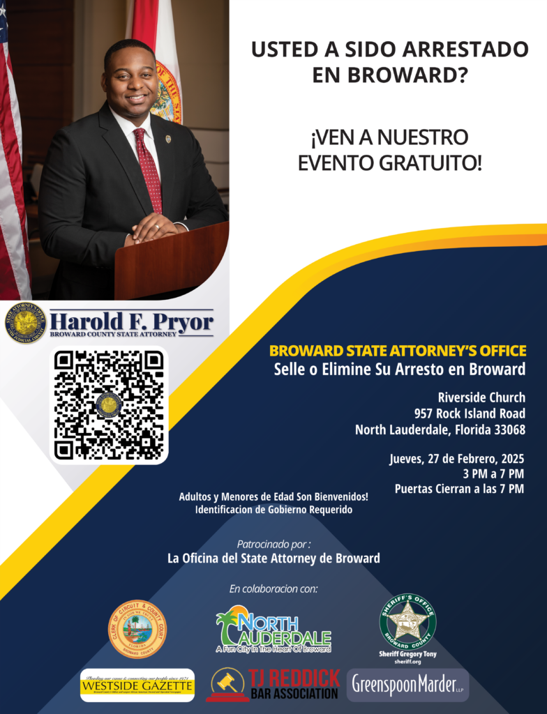 Sealing and expungement workshop 2/27 in North Lauderdale